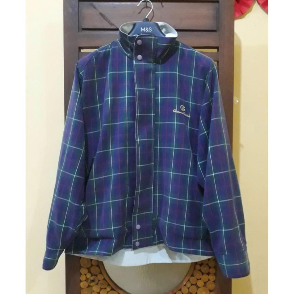 GIOVANNI VALENTINO VINTAGE TARTAN REVERSIBLE JACKET-IE