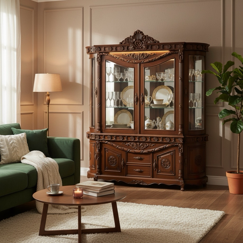 Lemari Hias Minimalis / Lemari Pajang Ruangan / Lemari Pajang Mewah | CLUWAK