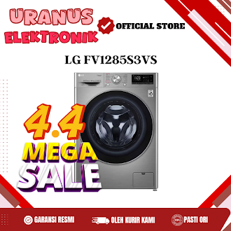 LG FV1285S3VS Mesin Cuci LG Kapasitas 8.5KG Kompatibel Dengan Twin Wash Mini