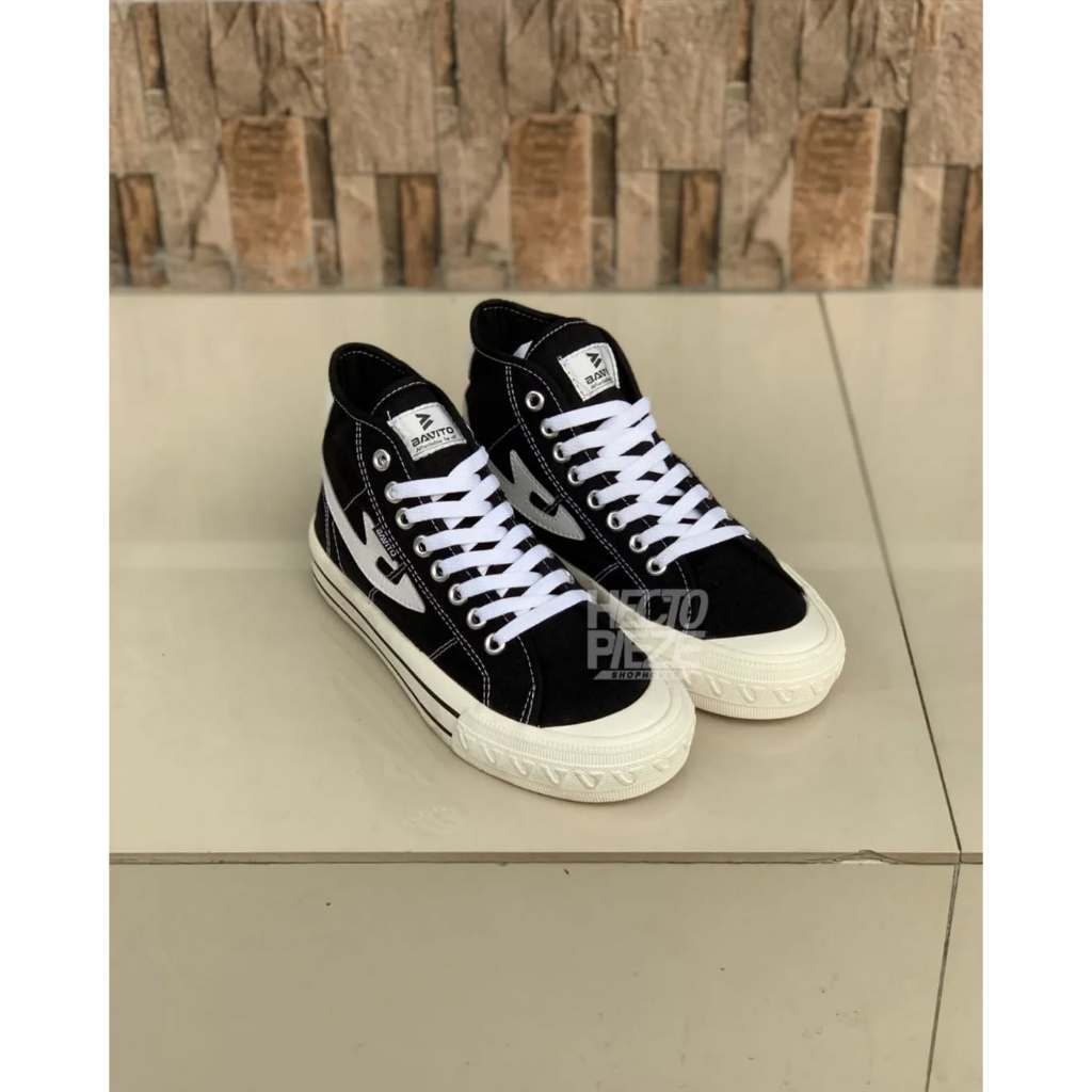 Sepatu Bavito - Classic High Black | Sepatu Sneakers