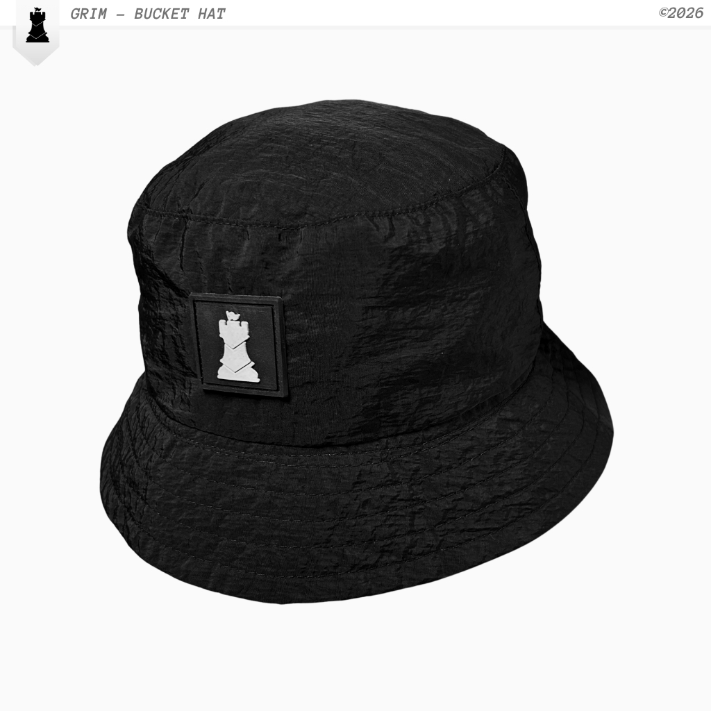 BACKSHLD | BUCKET HAT GRIM - CRINKLE PARASUT CASUAL