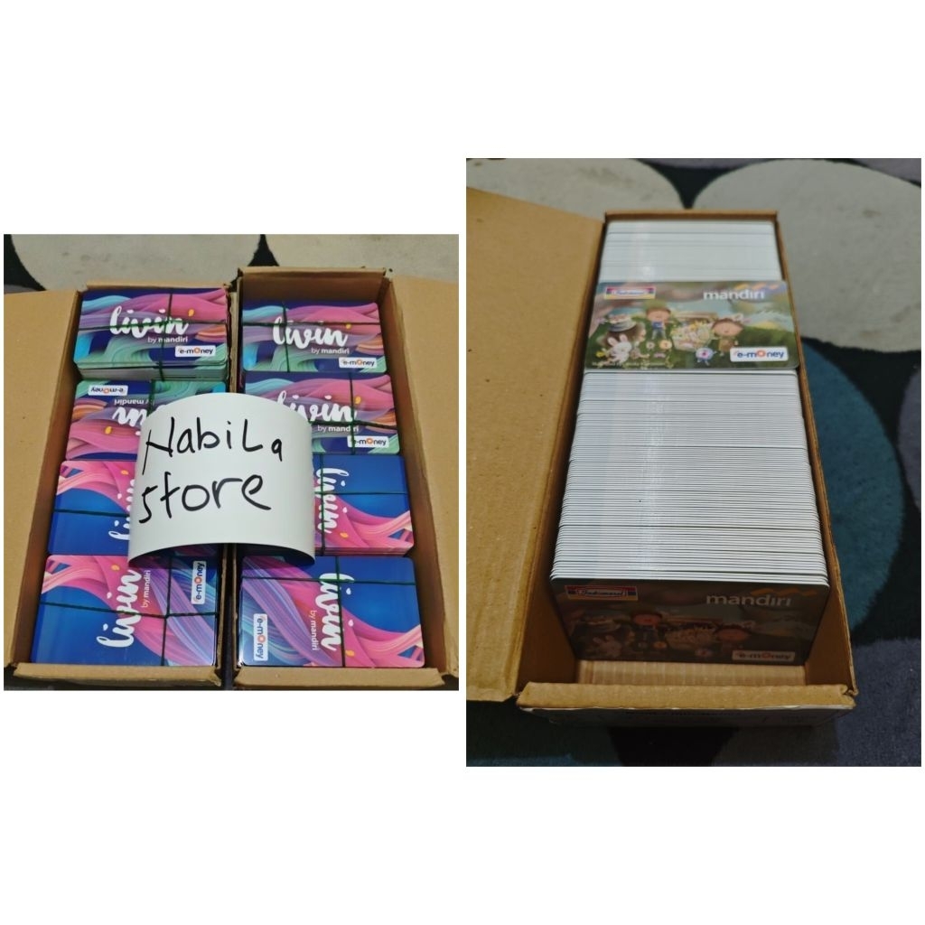 (GROSIR) Kartu E-Money Mandiri Support Nfc Original Motif Acak/ Kartu Mandiri/ E-money Mandiri/ E-Mo