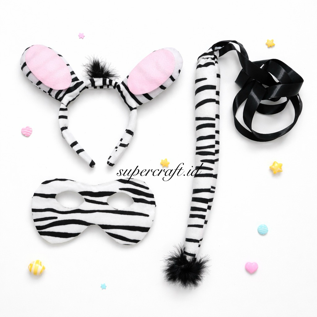 Bando Zebra Horse Kostum Zebra Kostum Karakter Kuda Zebra kostum safari bando anak TK Kostum anak TK