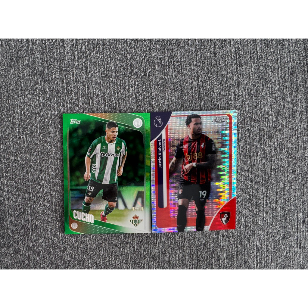 Lot Kartu Topps Chrome PL & Topps UEL Refractor /99