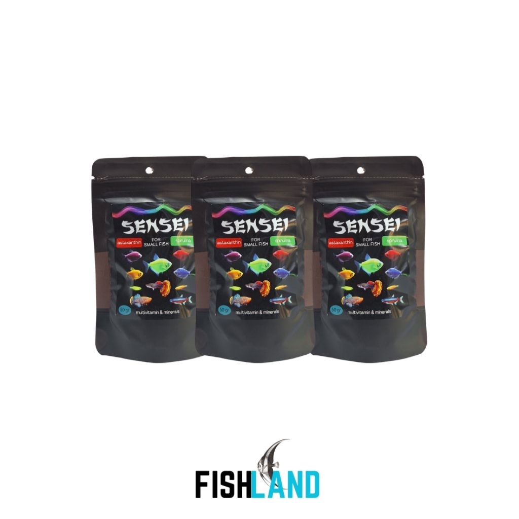 Sensei Micro Pelet Ikan Hias Warna Warni Glofish Cupang Guppy