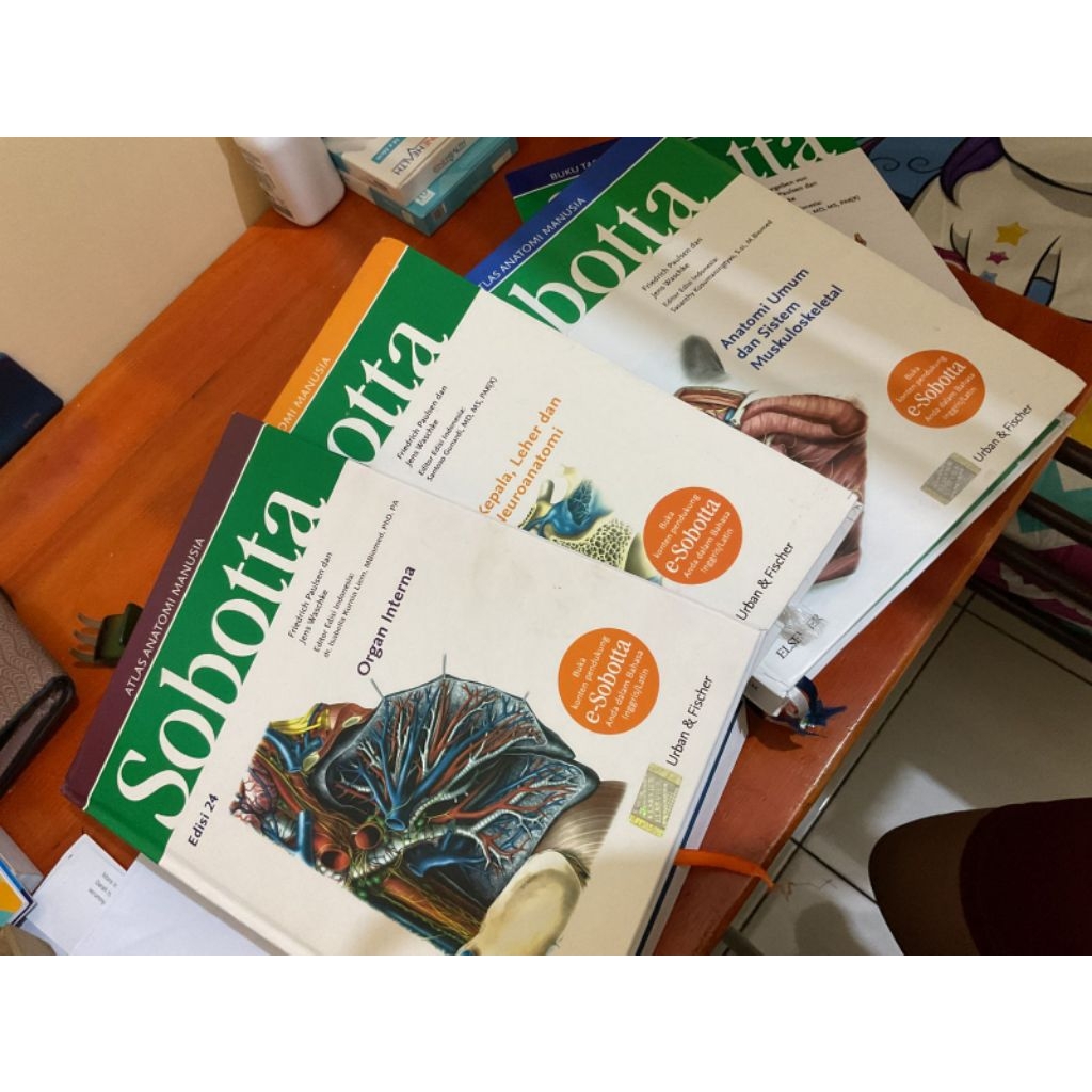 Buku Sobotta Edisi 24 ASLI (BEKAS) - Set Lengkap 4 Buku, Bahasa Indonesia