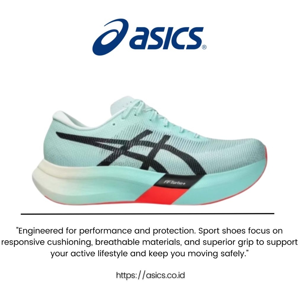 Sepatu Running Asics Metaspeed Sky Paris illuminate Mint Black Original