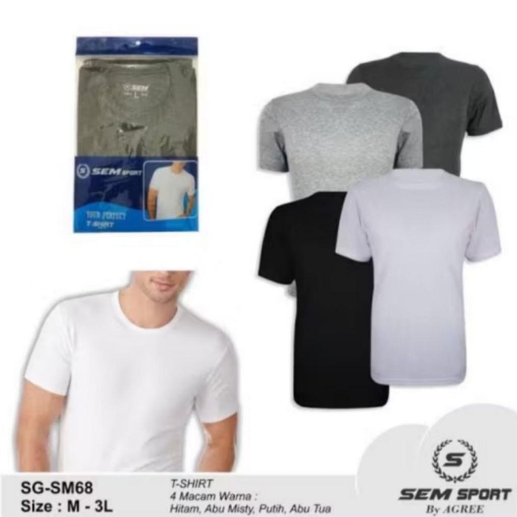 TSHIRT/ KAOS OBLONG POLOS SPORT SEM SPORT SM68