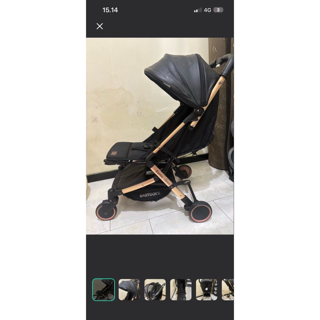 stroller preloved babydoes esmio gold