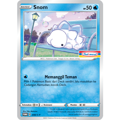 Snom Promo Stamp Indomaret Kartu Pokemon TCG Indonesia
