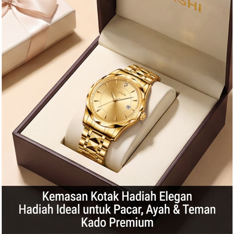 AIYISHI Men's Automatic Mechanical & Quartz Business Watch with Luminous & Waterproof Features