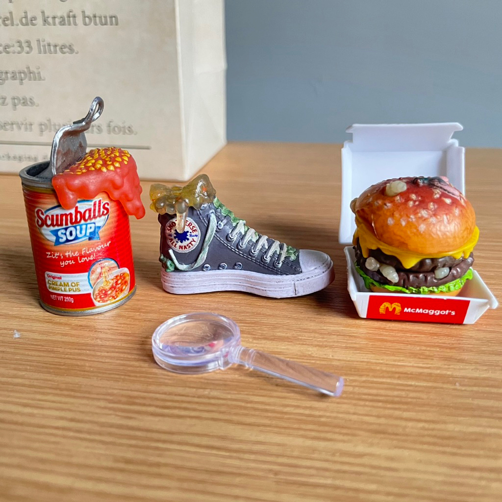 TAKE ALL Zuru Mega Gross Minis Mini Brand Figure Rement Miniatur Diorama Makanan Kue Mainan Anak DIY