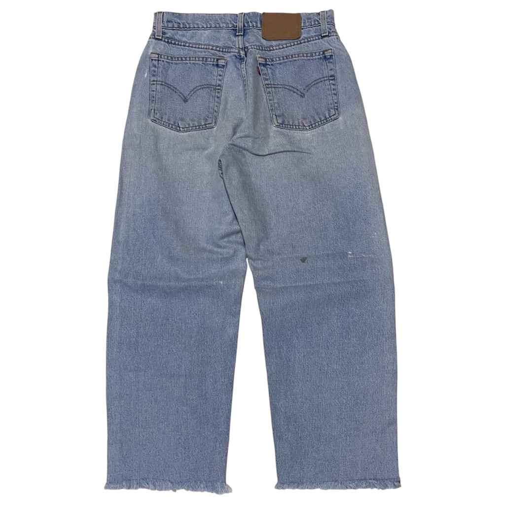 Celana levis baggy blue wash