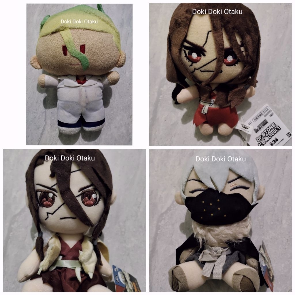 Dr Stone Senku Tsukasa Hyoga Chrome Gen Asagiri Kohaku Suika Anime Plush Doll Toys Original Japan
