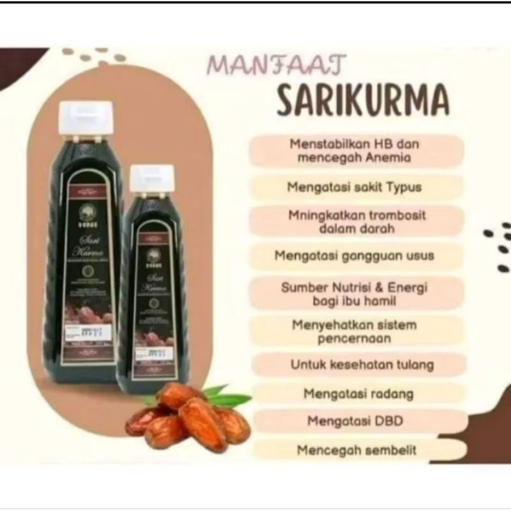 SARI KURMA HNI HPAI SARI KURMA 100% 350GR