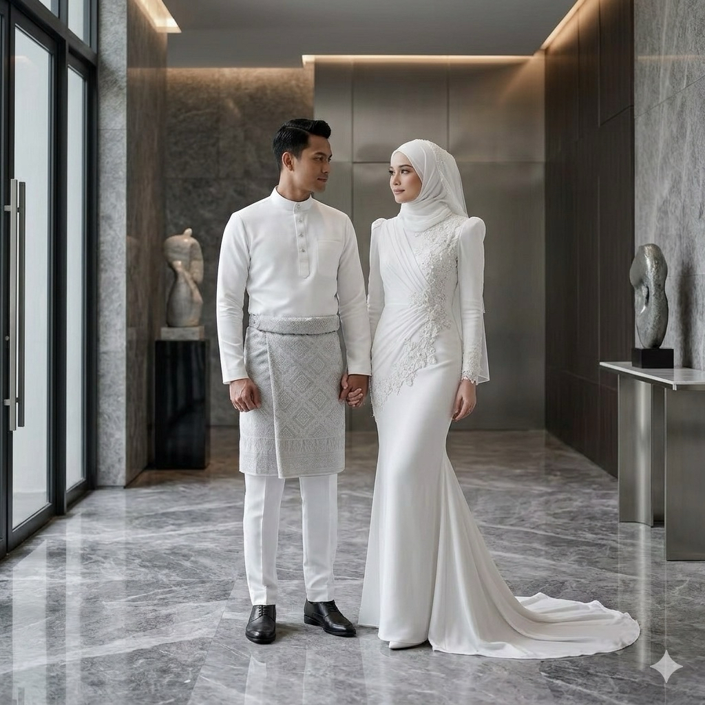 gaun pengantin malaysia melayu gaun akad gaun walimah wedding dress