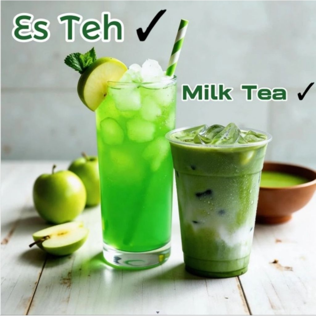 Teh Hijau Alami Bubuk – Cocok untuk Minuman & Usaha