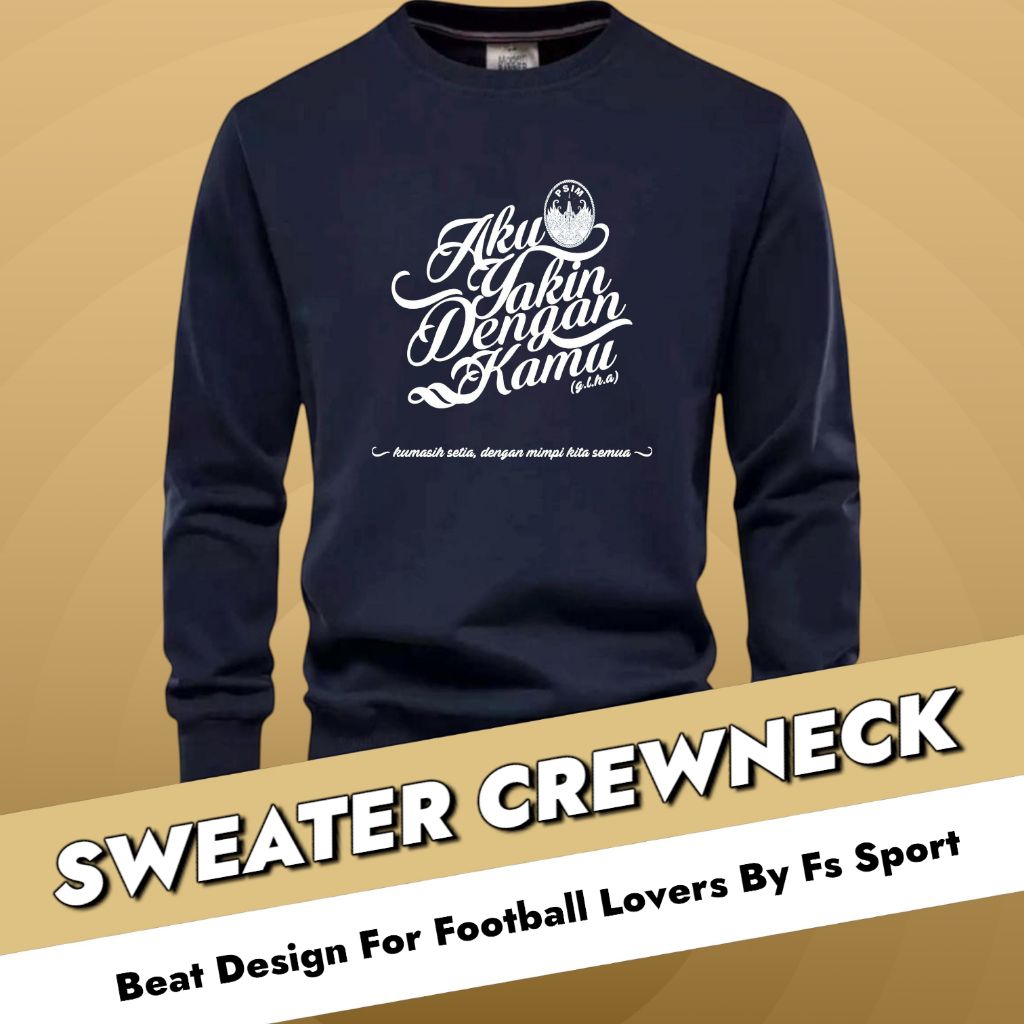 Sweater Crewneck Pria Wanita Klub Bola PSIM Yogyakarta