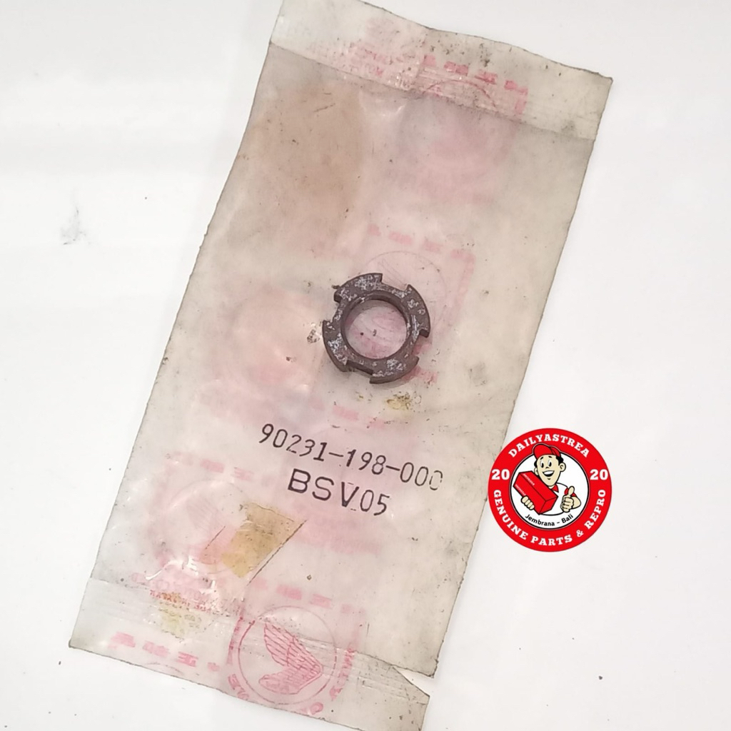 NUT BAUT B LOCK 14MM ROTOR FILTER OLI HONDA WIN 100 ORIGINAL ORI 90231-198-000