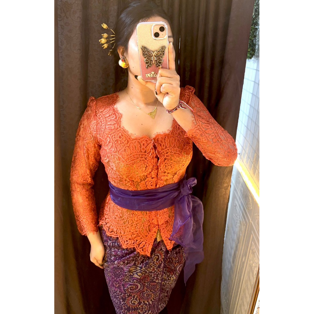 KEBAYA JADI METALIC GLOSSY SPARKLE//KEBAYA BALI//KEBAYA JADI METALIC LAMINATTE