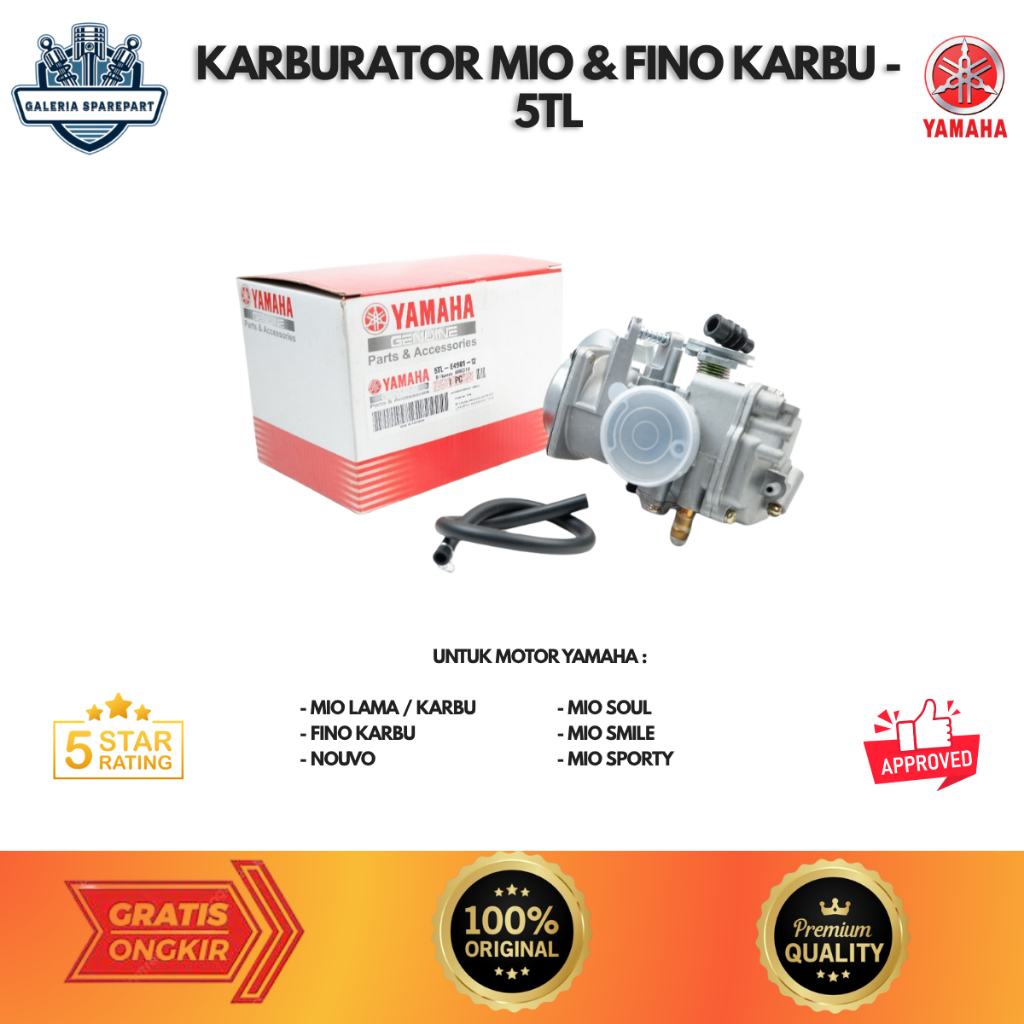 Karburator mio sporty original/karburator mio sporty /karbu mio sporty original 5TL