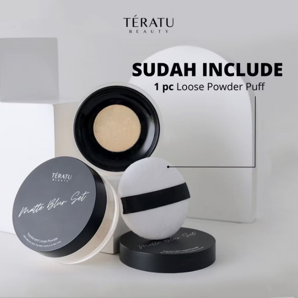 Teratu Beauty Matte Blur Set Transluscent Loose Powder