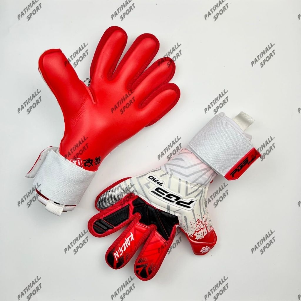 FREE SABLON NAMA SARUNG TANGAN KIPER PGS PRO KAIZEN TERBARU 2026 ORIGINAL  RED WHITE