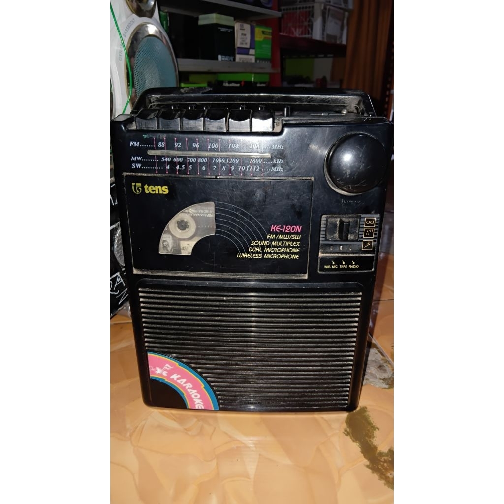 TENS..Radio tape karaoke aux