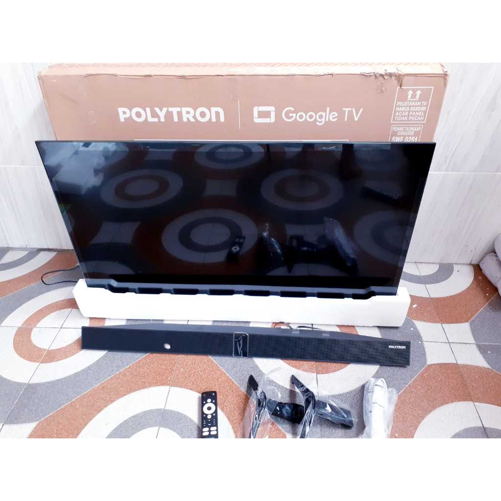 TV LED POLYTRON ANDROID 43IN FHD DIGITAL TV NETFLIK YOUTUBE SOUNDBAR