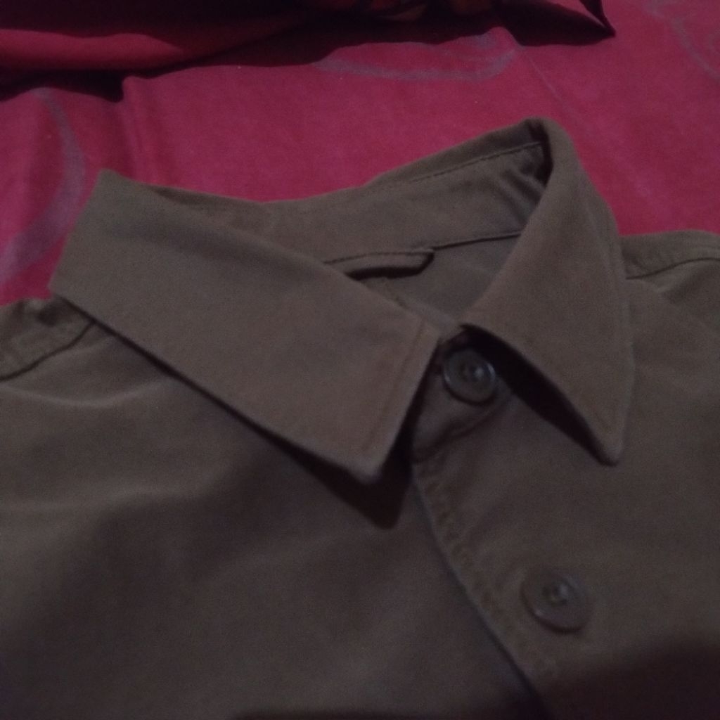 Uniqlo Work Chore Kemeja Outer Jacket/Jaket Dark Brown/Coklat Tua Chocolate Small