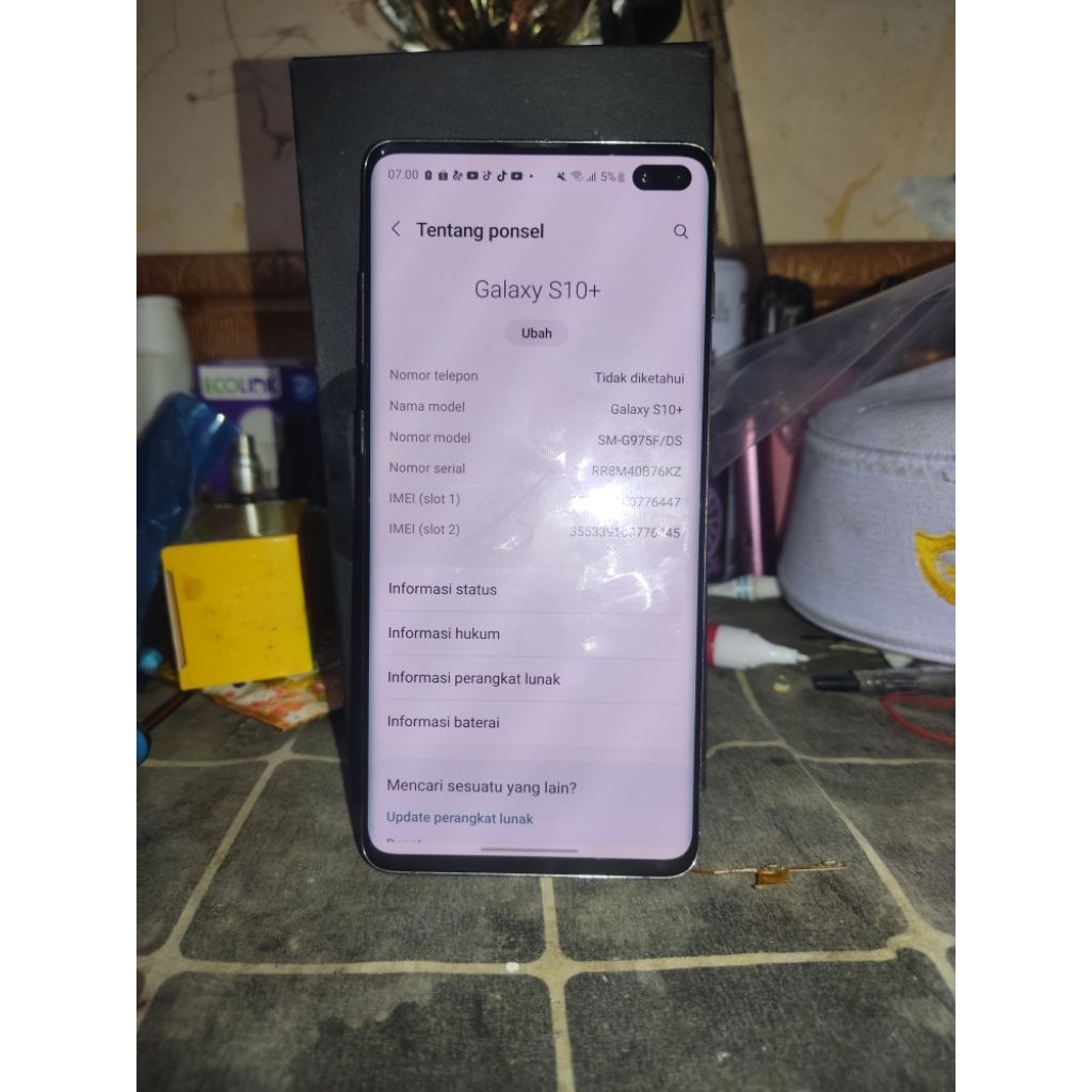 Samsung galaxy s10 plus minus ringan