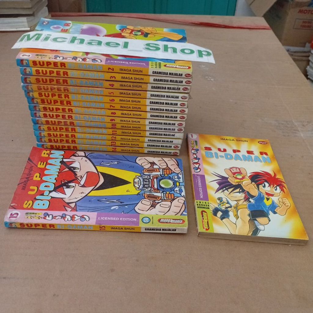 ( Kode 1 ) Komik Super Bi-Daman 1-15 Tamat Imaga Shun Bidaman Bdaman