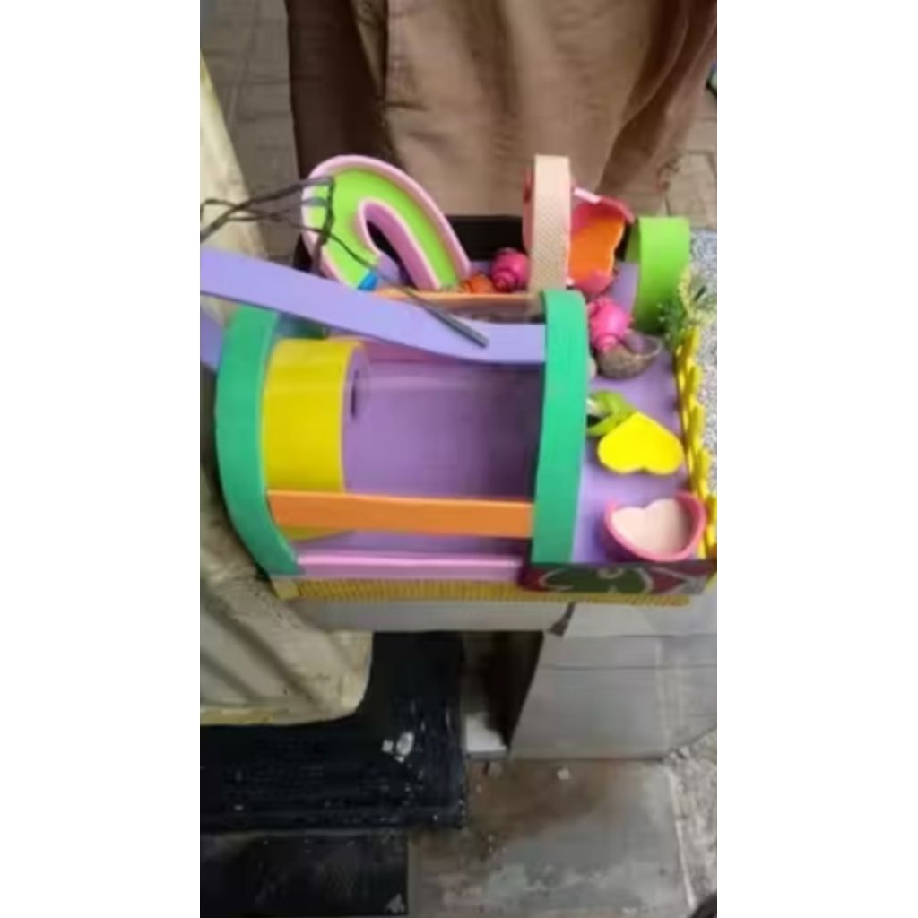 Rumah Kelomang Model Kaca Besar + bonus 5 kelomang warna warni