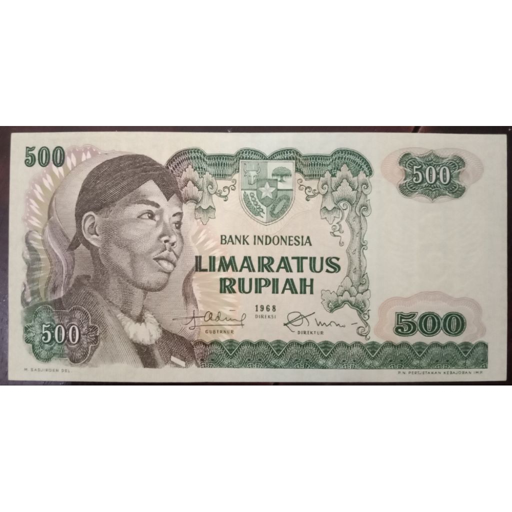 UANGKUNO 500 RUPIAH SUDIRMAN THN 1968