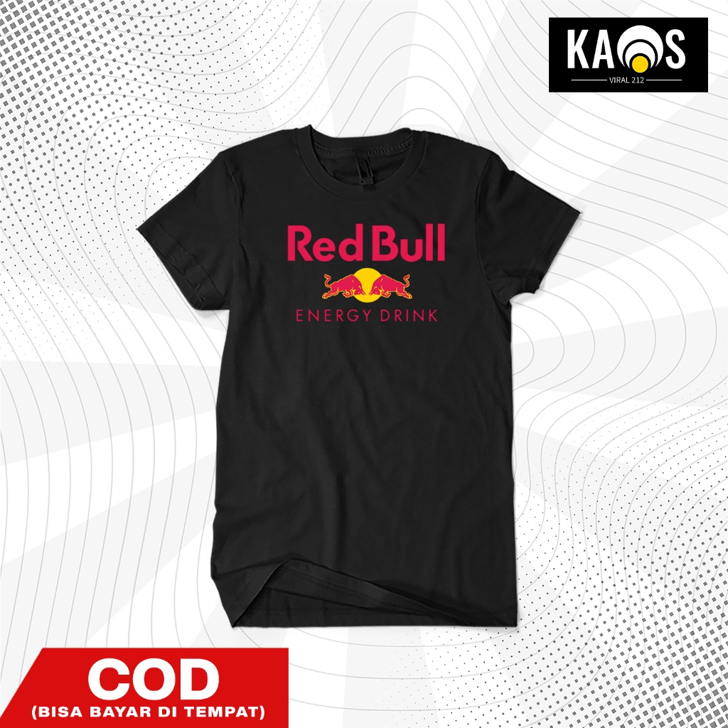 Baju Kaos Racing Red Bull Motorsport Premium 100% Cotton Combed