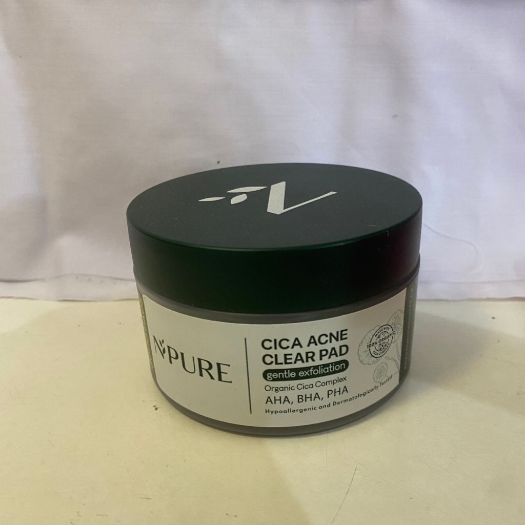 [PRELOVED] NPURE Cica Acne Clear Pad 38 Pads - Eksfoliasi Lembut, Aman untuk Kulit Sensitif, Mengata