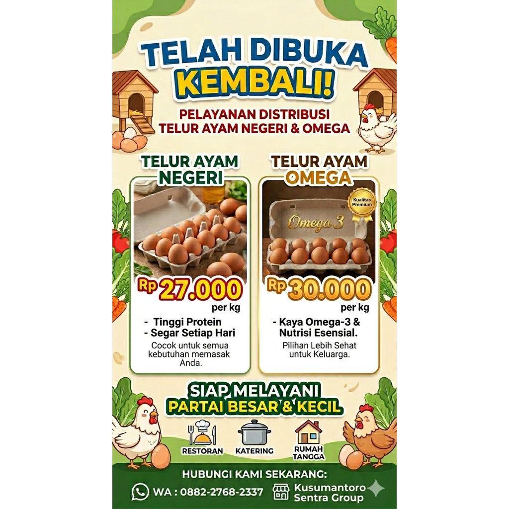 Telur Ayam Omega 3