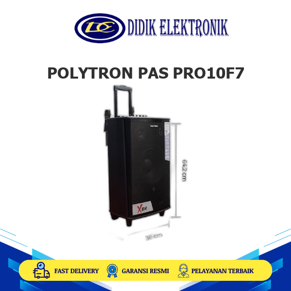 POLYTRON PAS PRO10F7 SPEAKER PORTABLE Bluetooth Connection v5 PAS PRO10F7 PASPRO10F7 PAS PRO 10F7
