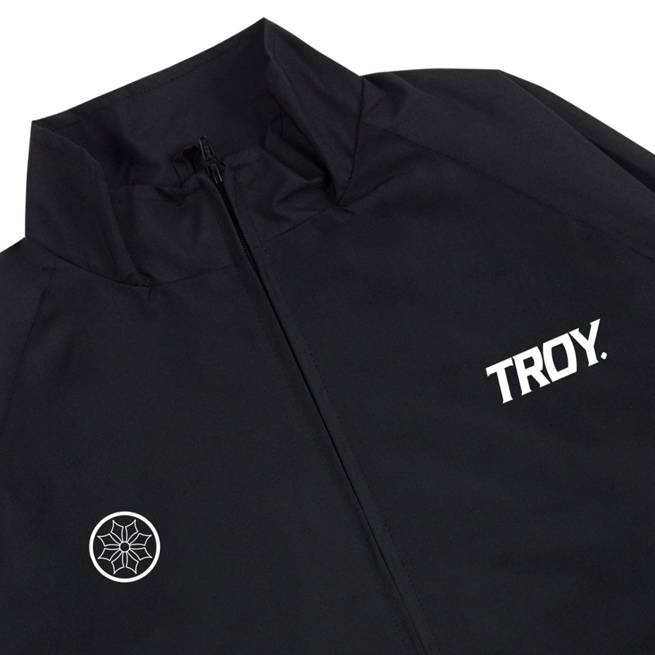 Troy Company Jacket Tracktop Full Black Radial Web - Jaket Tracktop Full Hitam JTT 3574