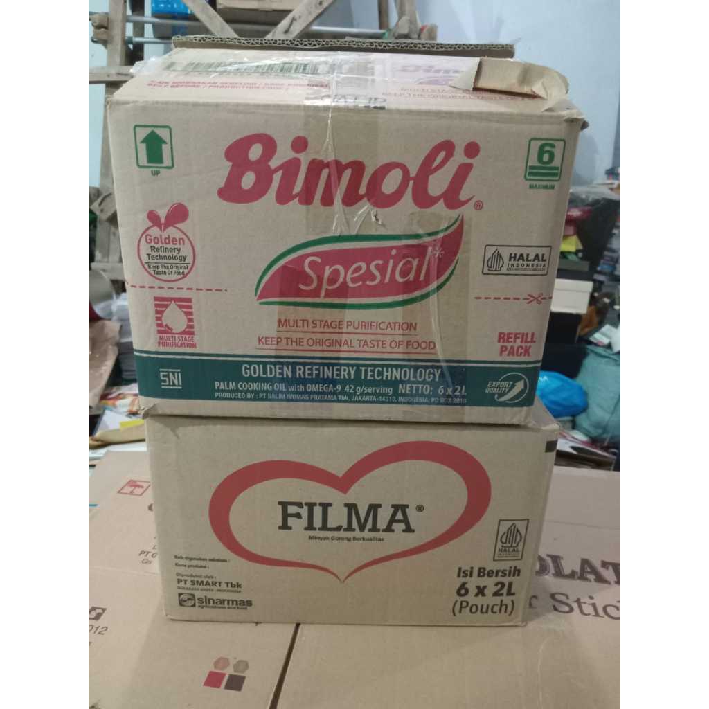 Kardus Bekas Minyak Goreng 2 x 6 Liter