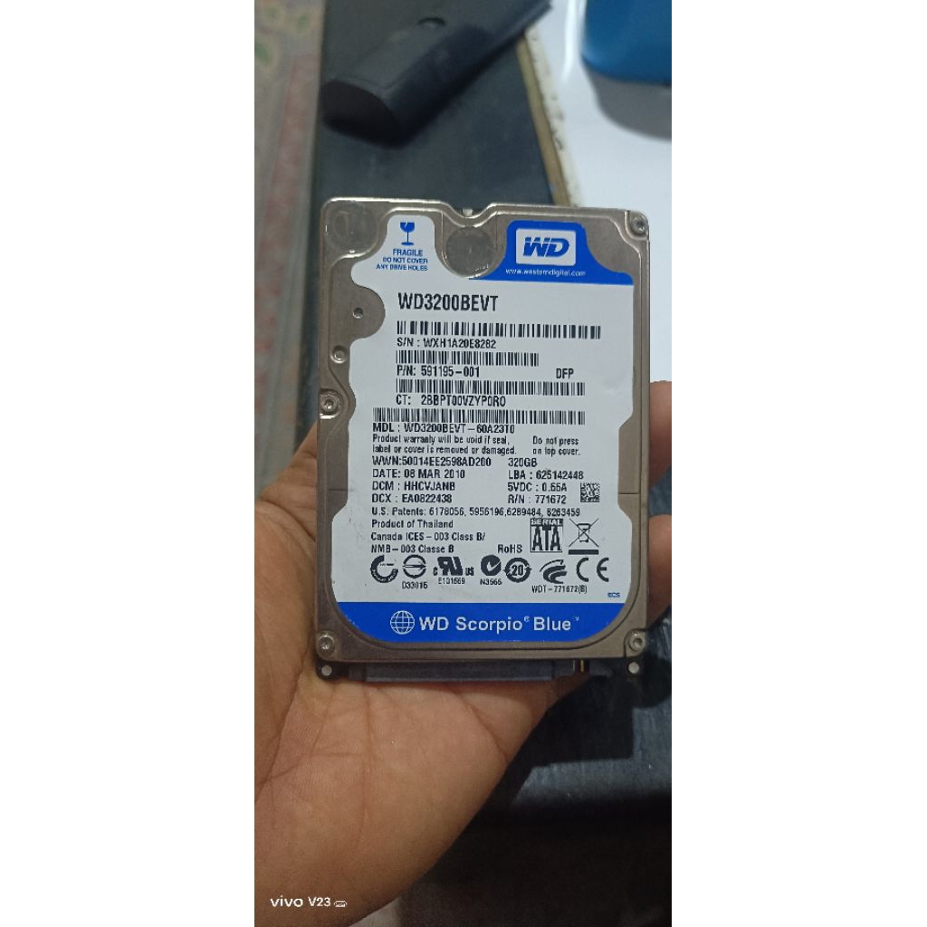HARDISK RUSAK MERK WD 320GB