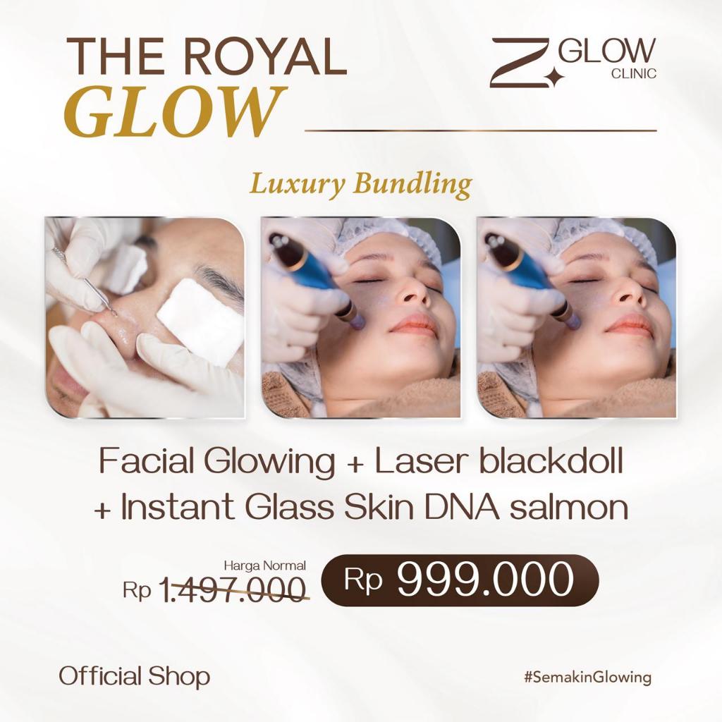 ZGLOW PROMO BUNDLING FACIAL GLOWING + LASER BLACKDOLL + IGS DNA SALMON