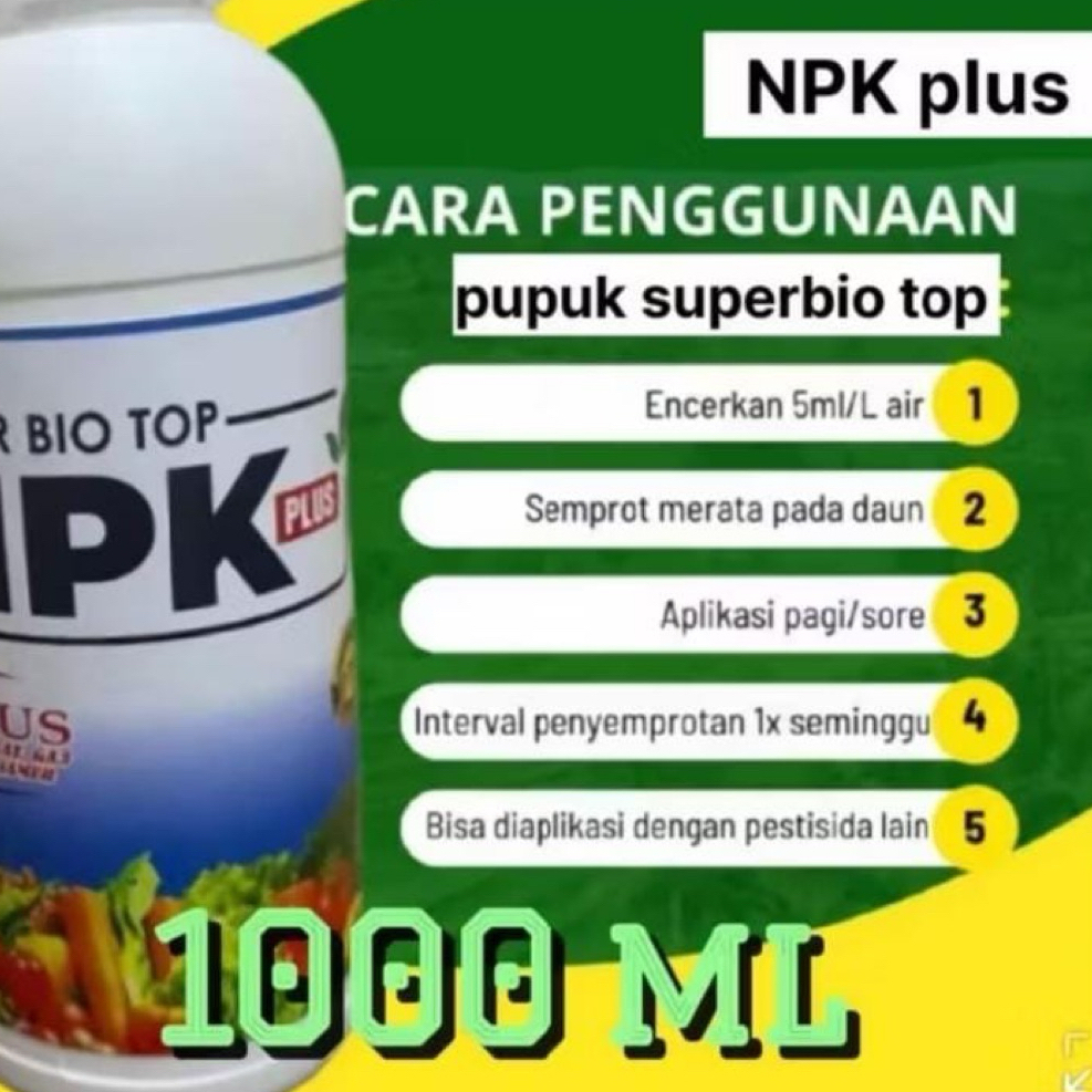 Bio NPK cair pupuk bio NPK cair plus Ga3 21% 1 liter