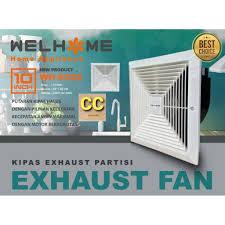 EXHAUST FAN WELHME 10INCH KIPAS ANGIN VENTILASI PLAFON EXHOUSE DAYA ISAP KUAT HEMAT LISTRIK
