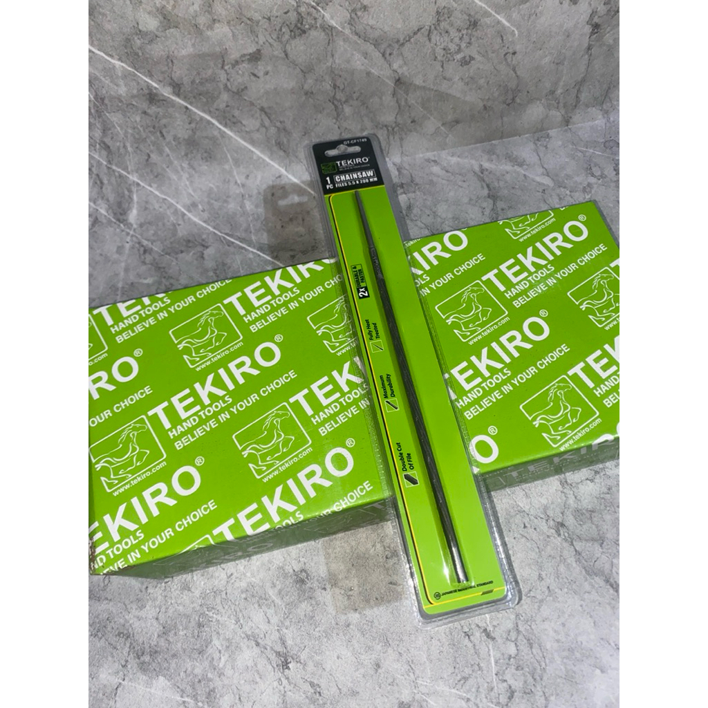 kikir tekiro rantai gergaji mesin chainsaw 5,5mm model bulat halus senso original 100%