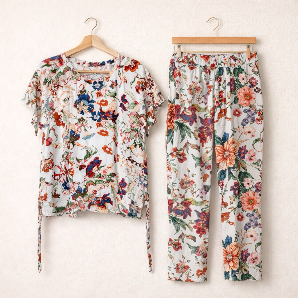 Setelan Babydoll Bali Motif |  Pro Setelan Baju Tidur ABS .ag