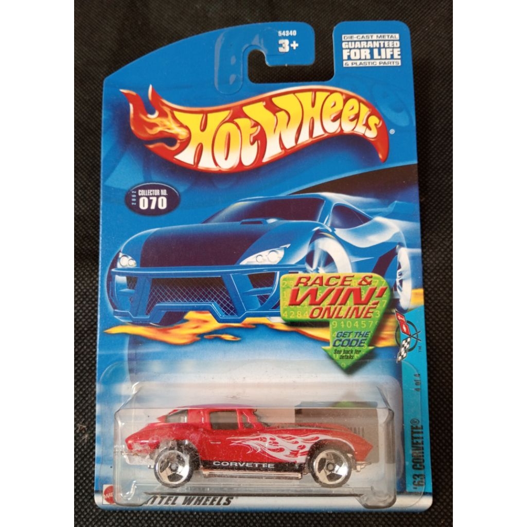 HOT WHEELS '63 CORVETTE MERAH