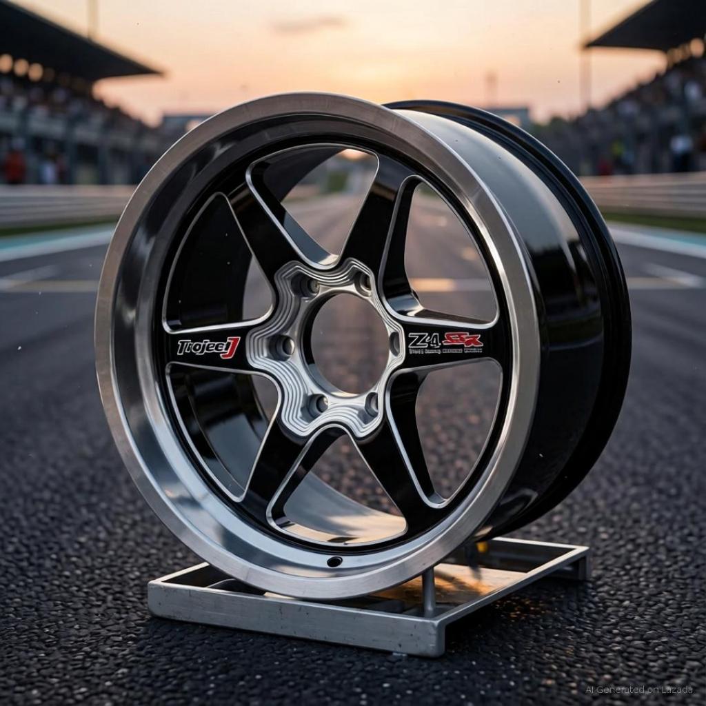 Velg ⁣JF Luxury Samlong Style Ring 18 Pcd SUV 6x139 Lebar 9.5 ET 20 Warna Gloss Black Textured Milli