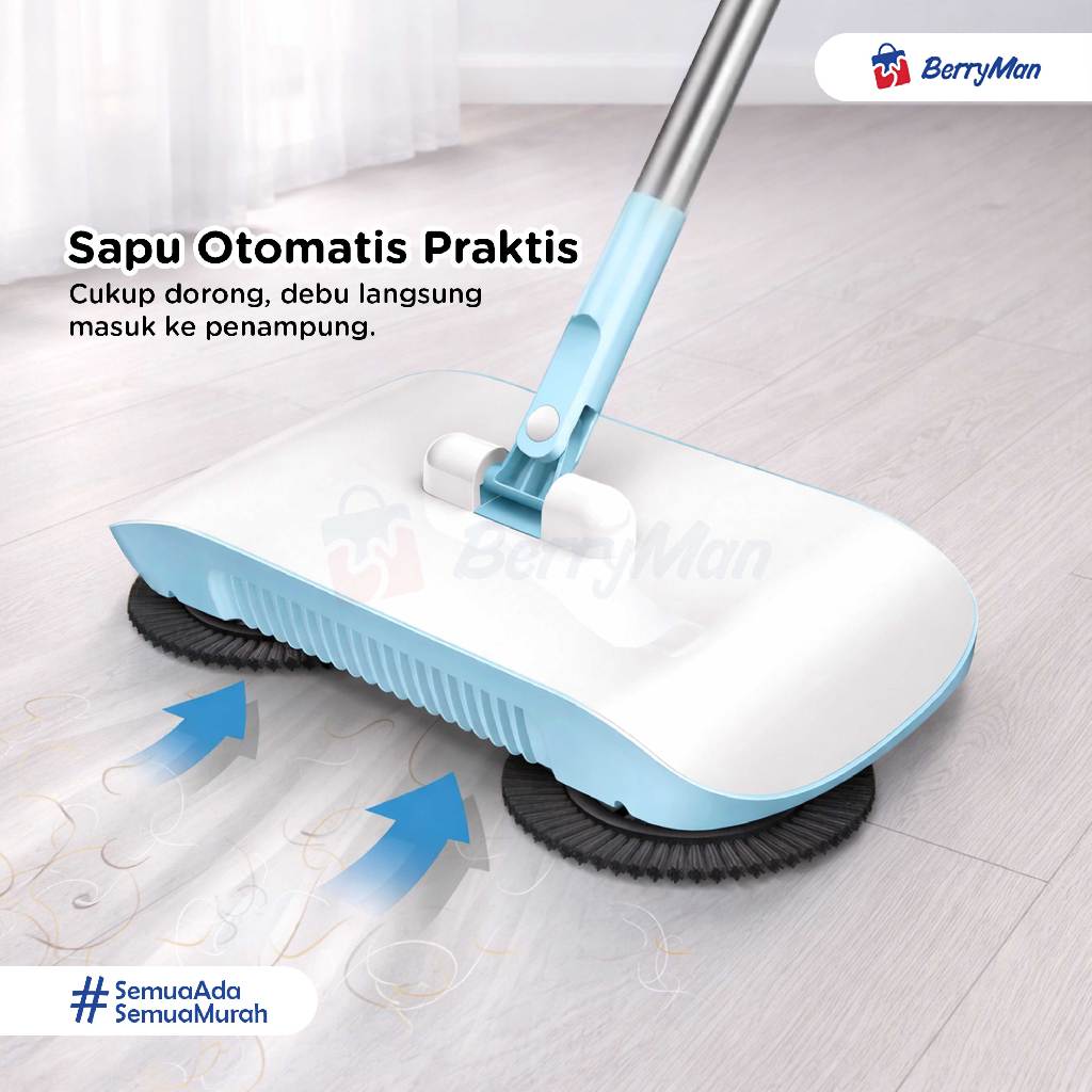 Big Sale Sapu Lantai Otomatis Ultra Broom Pembersih Debu Dorong Serbaguna