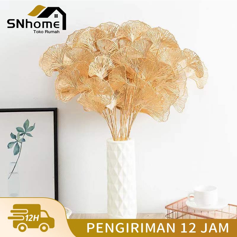 [COD] Daun Ginkgo Kipas Gold DAUN GOLD GINKGO Artificial